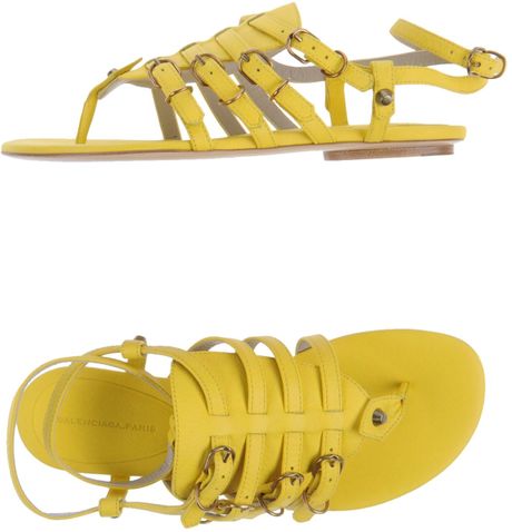 balenciaga sandals gold