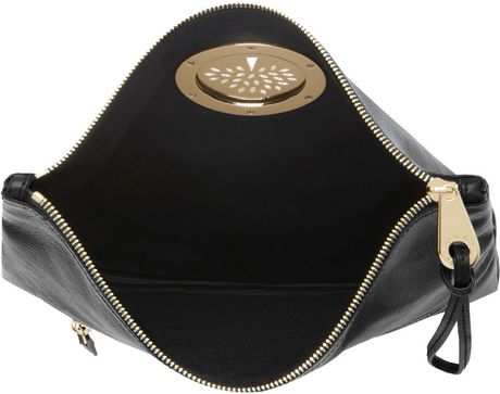 mulberry daria clutch black