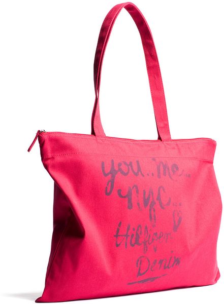 Tommy Hilfiger Thea Tote Bag in Pink (nyc red)