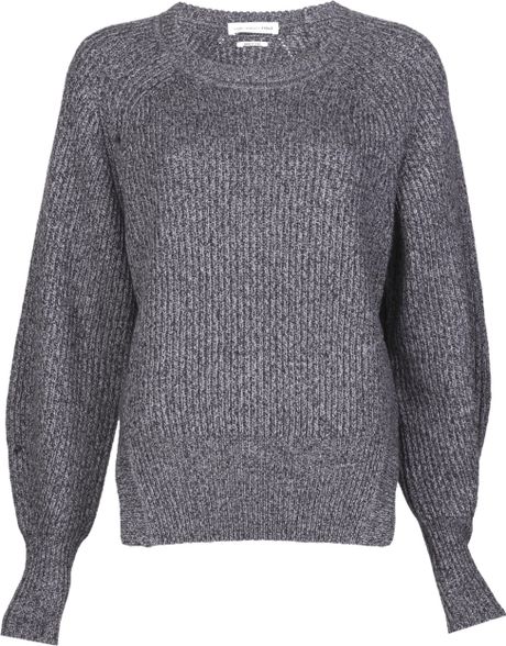 Etoile Isabel Marant Side Slit Barrett Sweater in Gray (grey) - Lyst