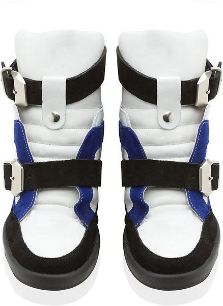 kurt geiger white wedge trainers