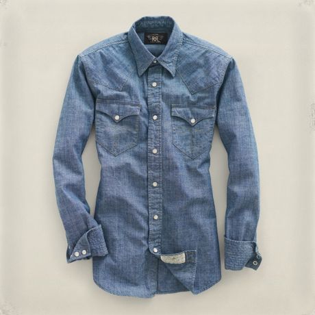 rrl buffalo western shirt