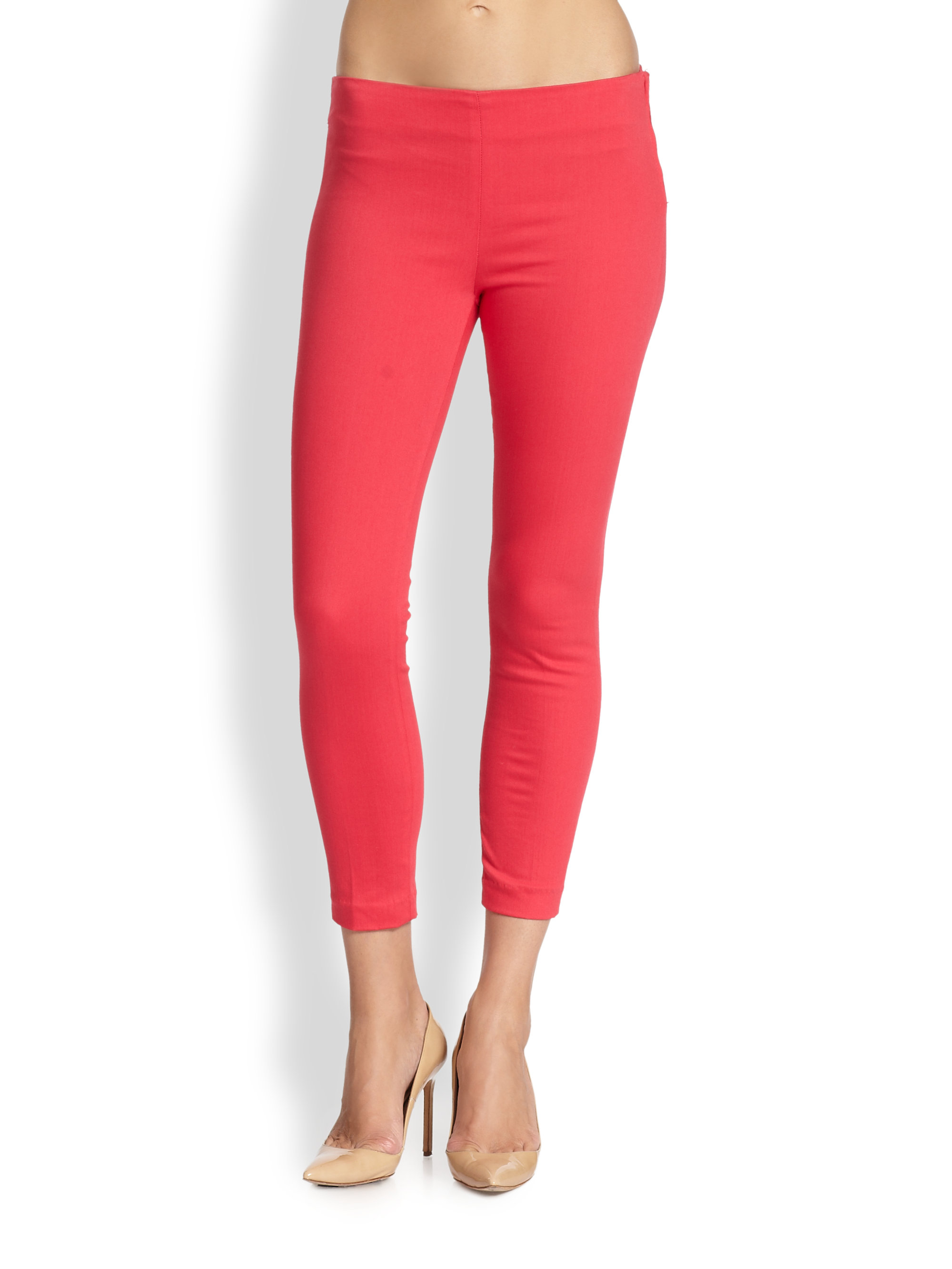 J Brand Clean Capri Skinny Jeans In Pink Pink Lotus Lyst