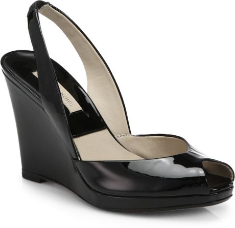 michael kors slingback wedge