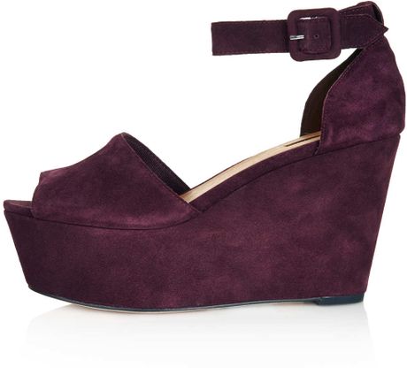 plum colored wedges
