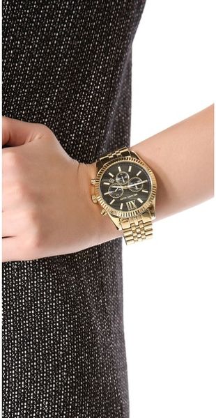 Michael Kors Oversized Lexington Watch in Gold