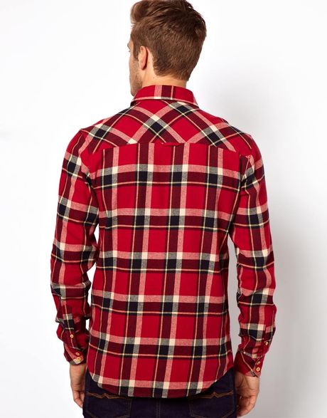 nudie jeans flannel shirt