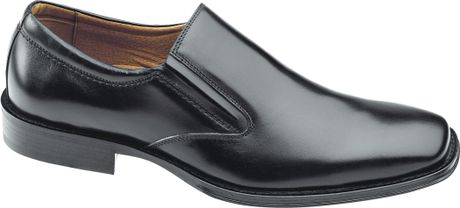 Johnston  Murphy Plain Toe Loafers in Black for Men (Black Italian ...