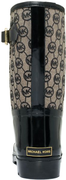 michael kors black rain boots