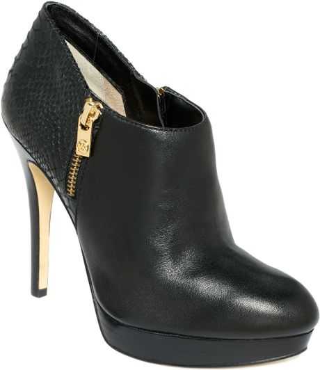 Michael Kors York Ankle Boots in Black (Grey Suede) | Lyst