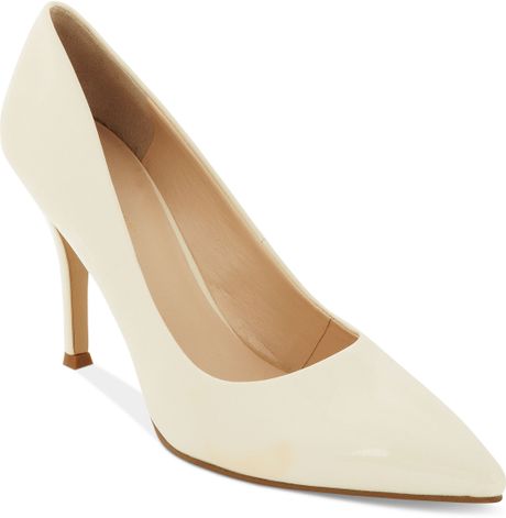 Nine West Flax Pumps in White (pale white) | Lyst