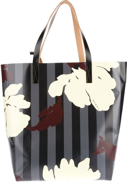 marni striped tote