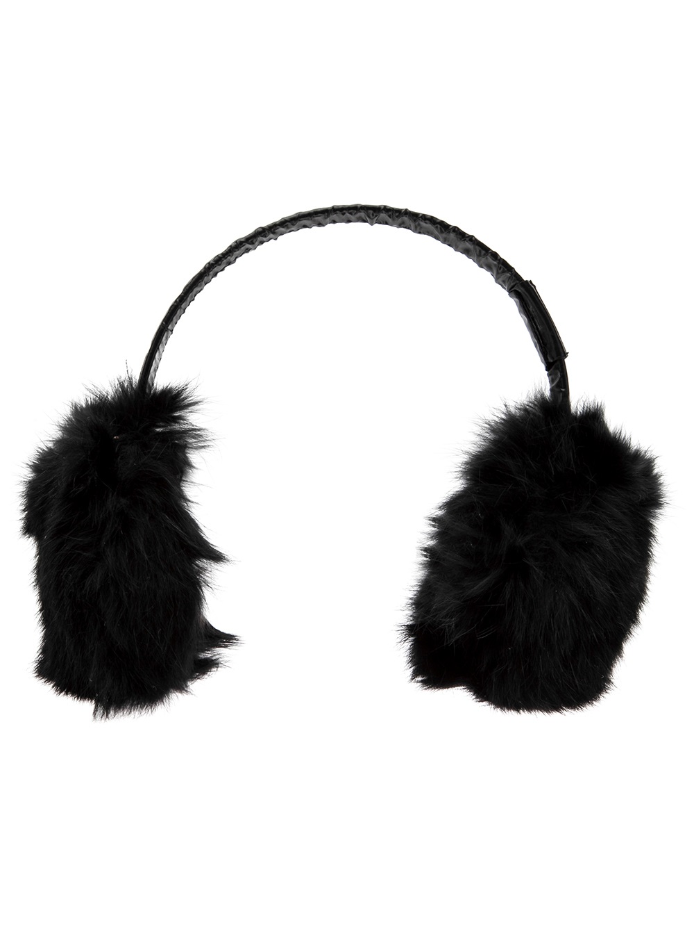 Moncler Fur Ear Muff in Black
