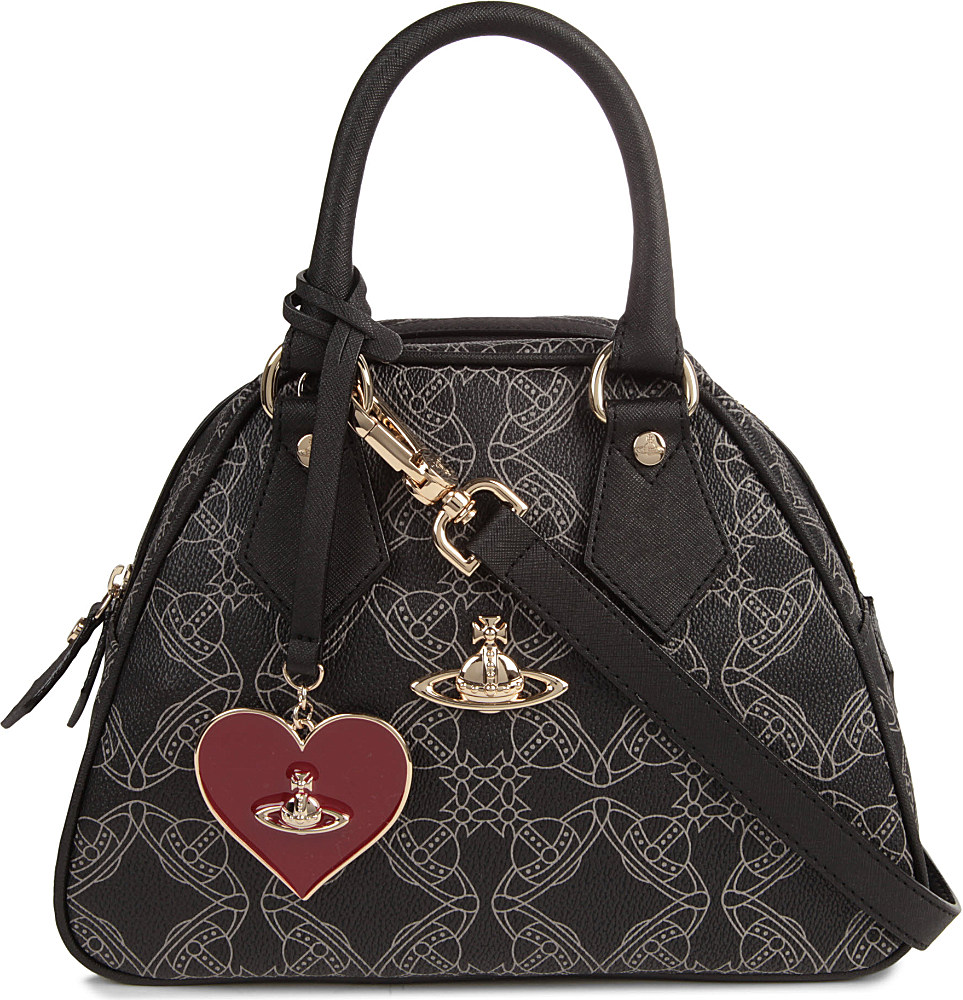 Vivienne Westwood Yasmin Logomania Small Crossbody Bag in Gray (Black