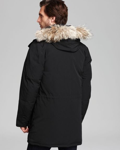 Canada Goose Citadel Parka With Fur Hood in Black for Men | Lyst