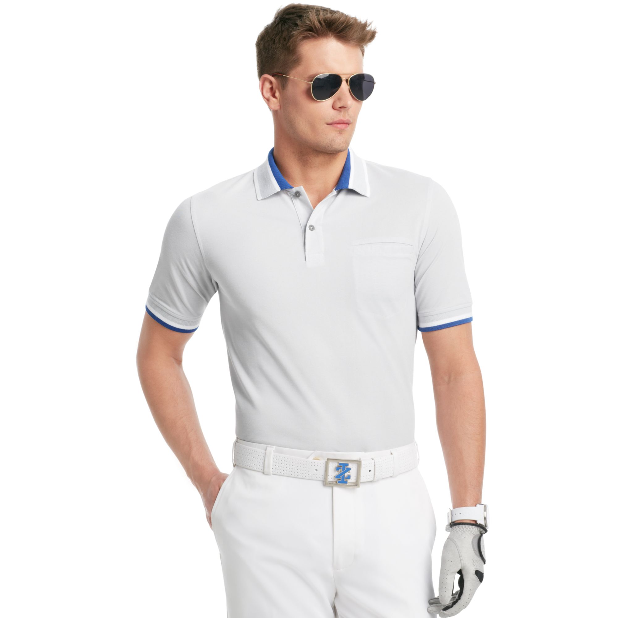 izod pocket polo