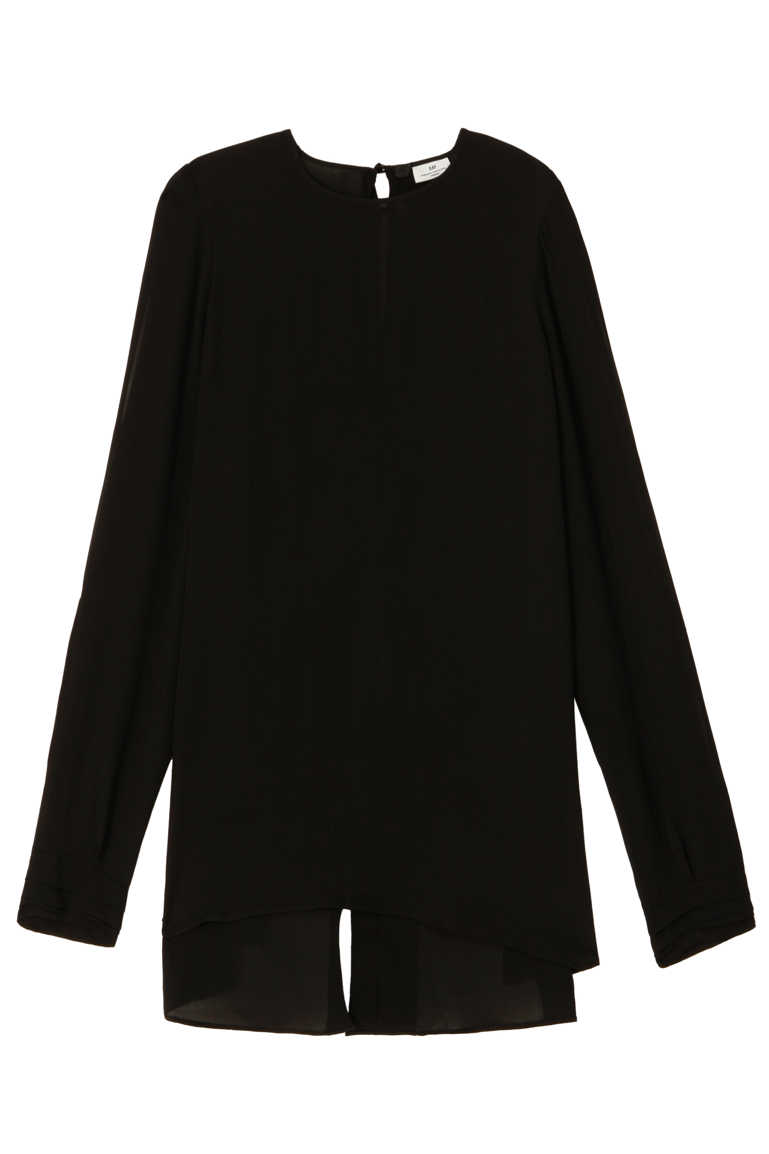 silk round neck blouse