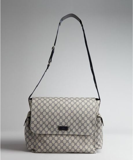 grey gucci diaper bag