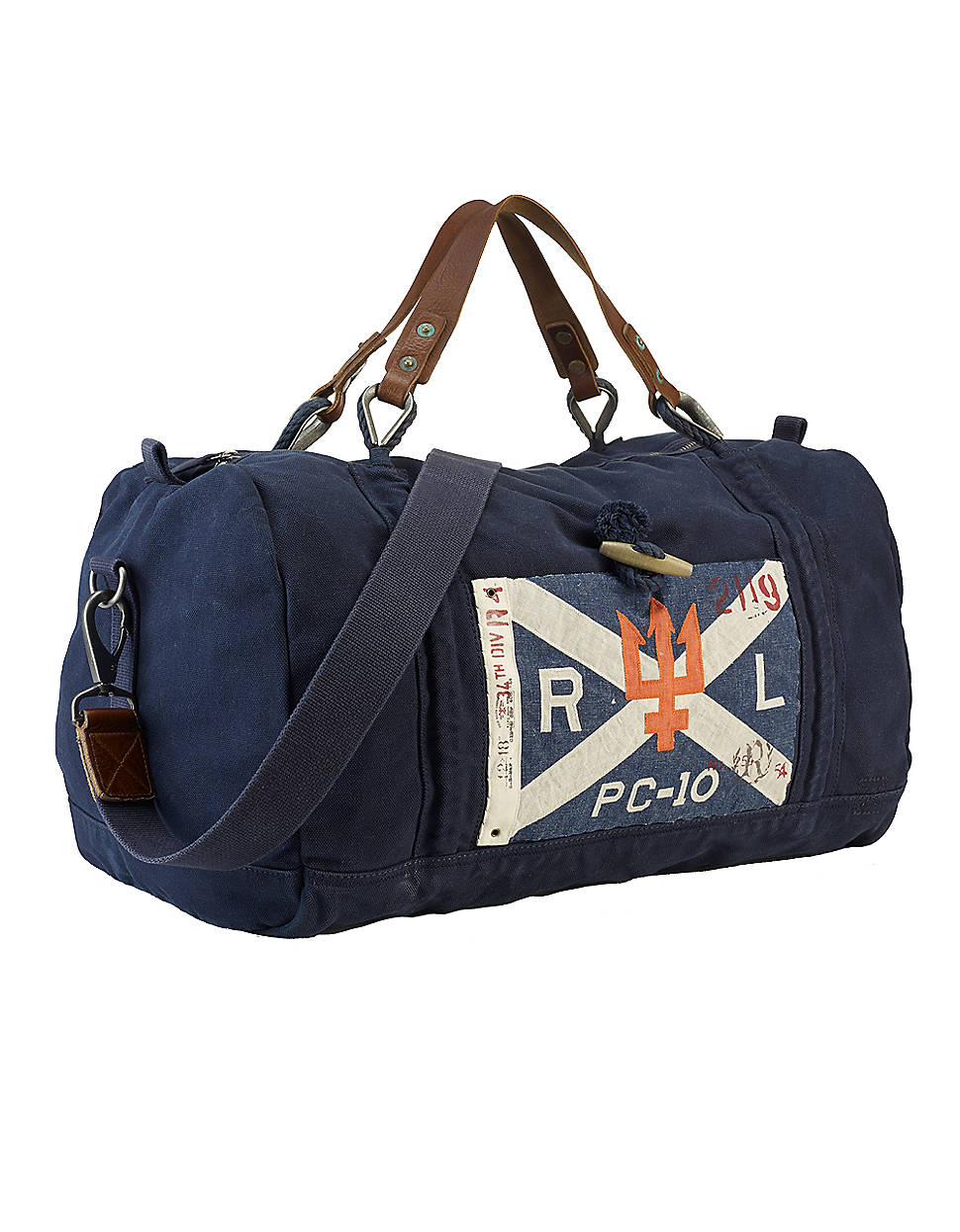 navy blue polo duffle bag