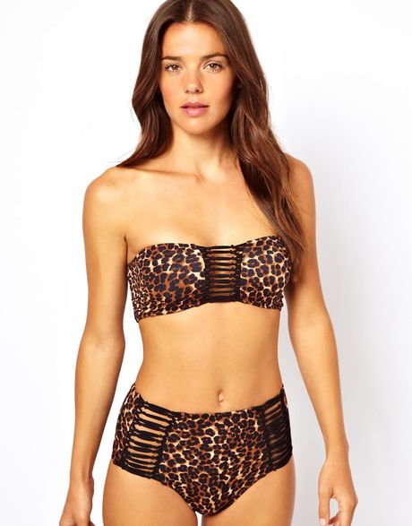 asos-leopard-print-strappy-back-bandeau-bikini-top-in-animal-leopardprint-lyst