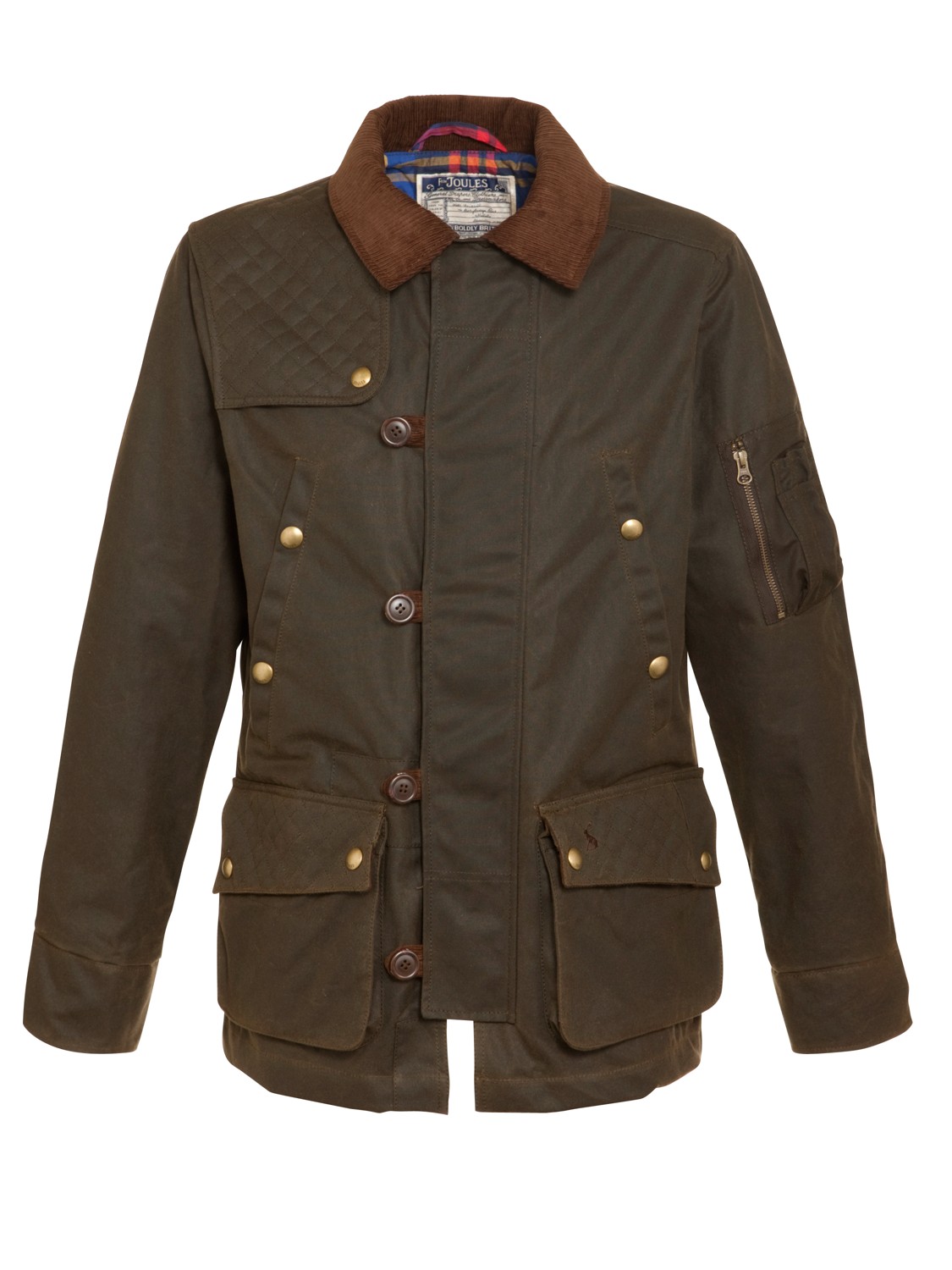 Joules Landsdale Wax Jacket in Green for Men (Dark) Lyst