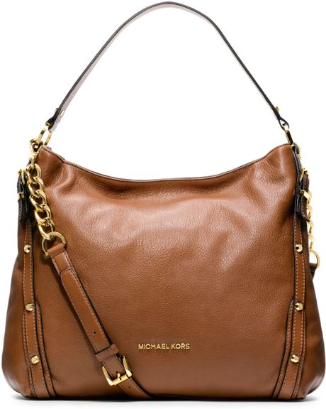 michael michael kors griffin large leather shoulder bag