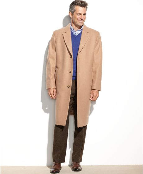 London Fog Coventry Solid Wool-Blend Overcoat in Black for Men | Lyst