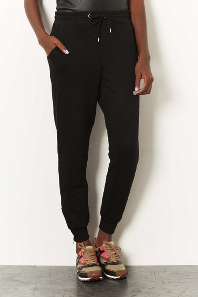 black striped mesh trousers