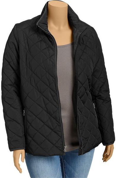 Old Navy Plus Quilted Barn Jackets in Black (Black Jack) | Lyst