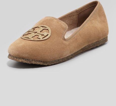 tory burch camel flats