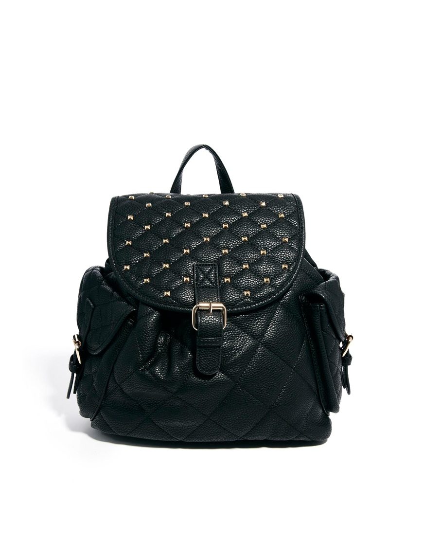Aldo Aldo Crozier Pin Stud and Chain Strap Backpack in Black | Lyst