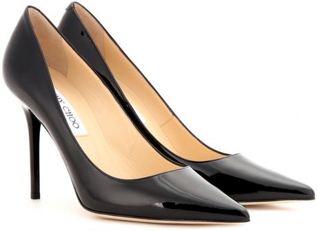 jimmy choo abel black patent