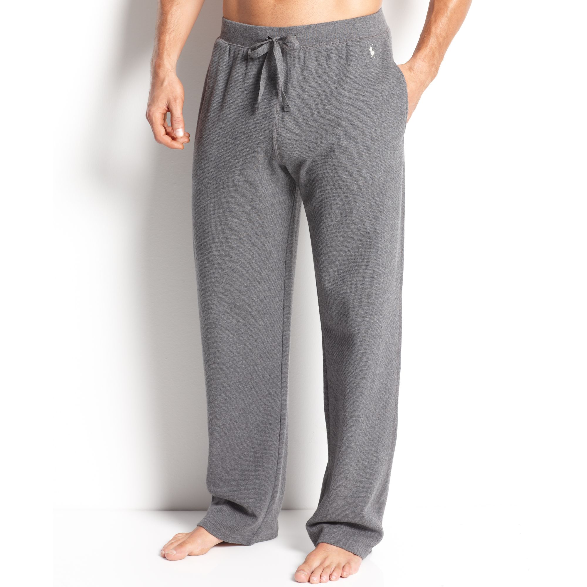 men's waffle thermal pants