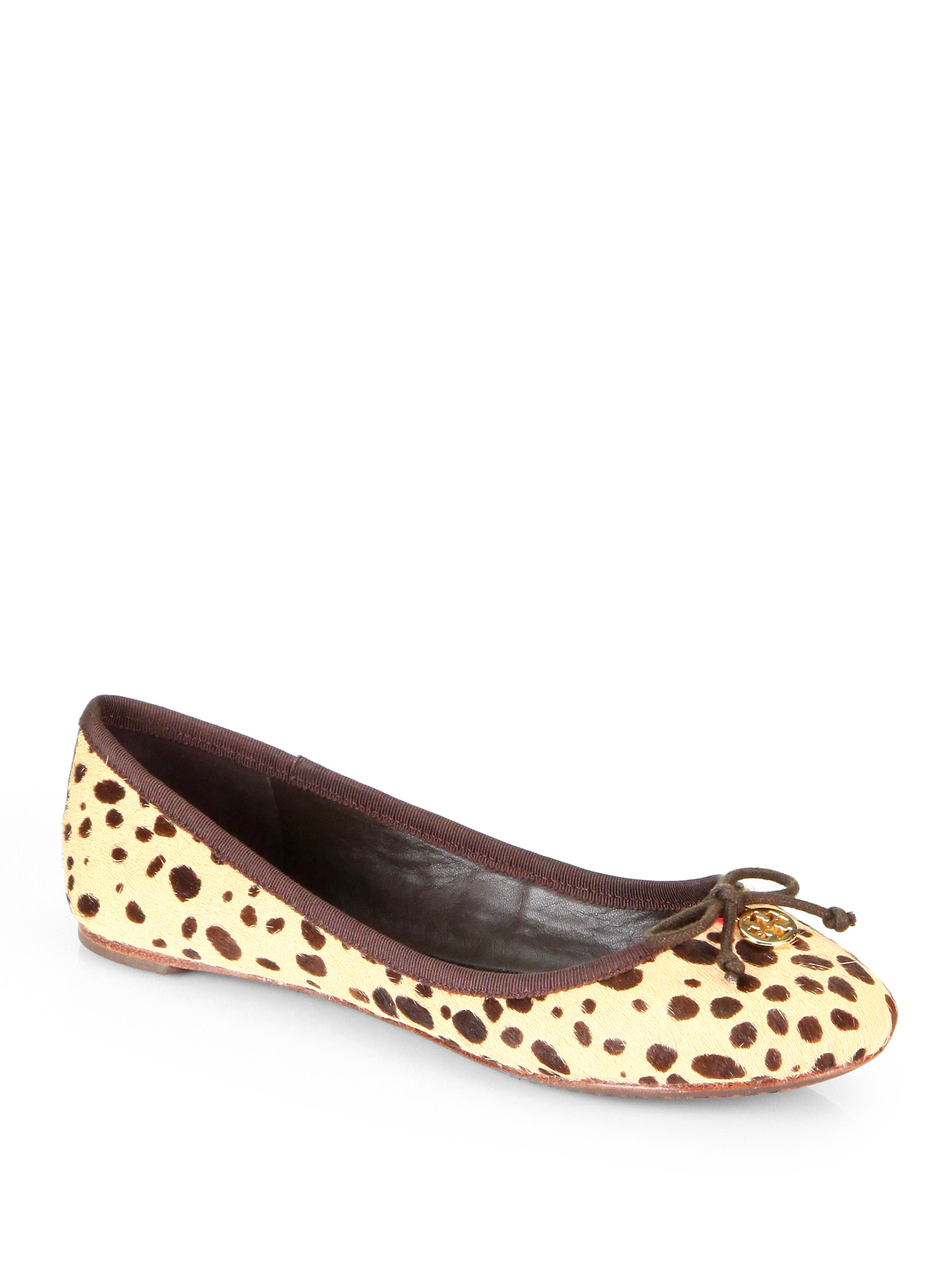 tory burch leopard flat