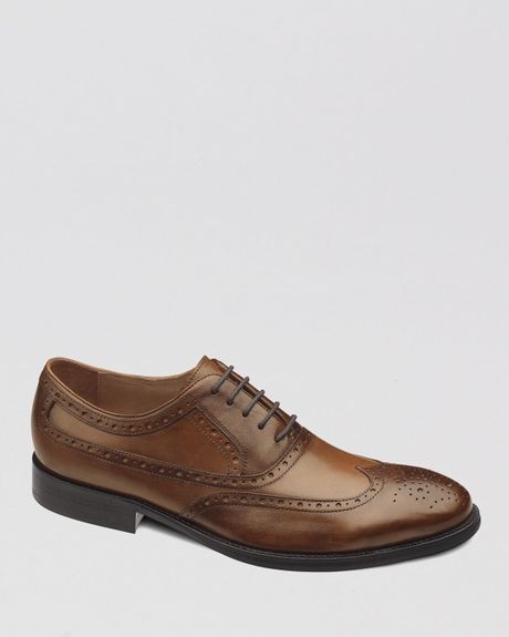 Johnston  Murphy Johnston Murphy Tyndall Leather Wingtip Oxfords in ...