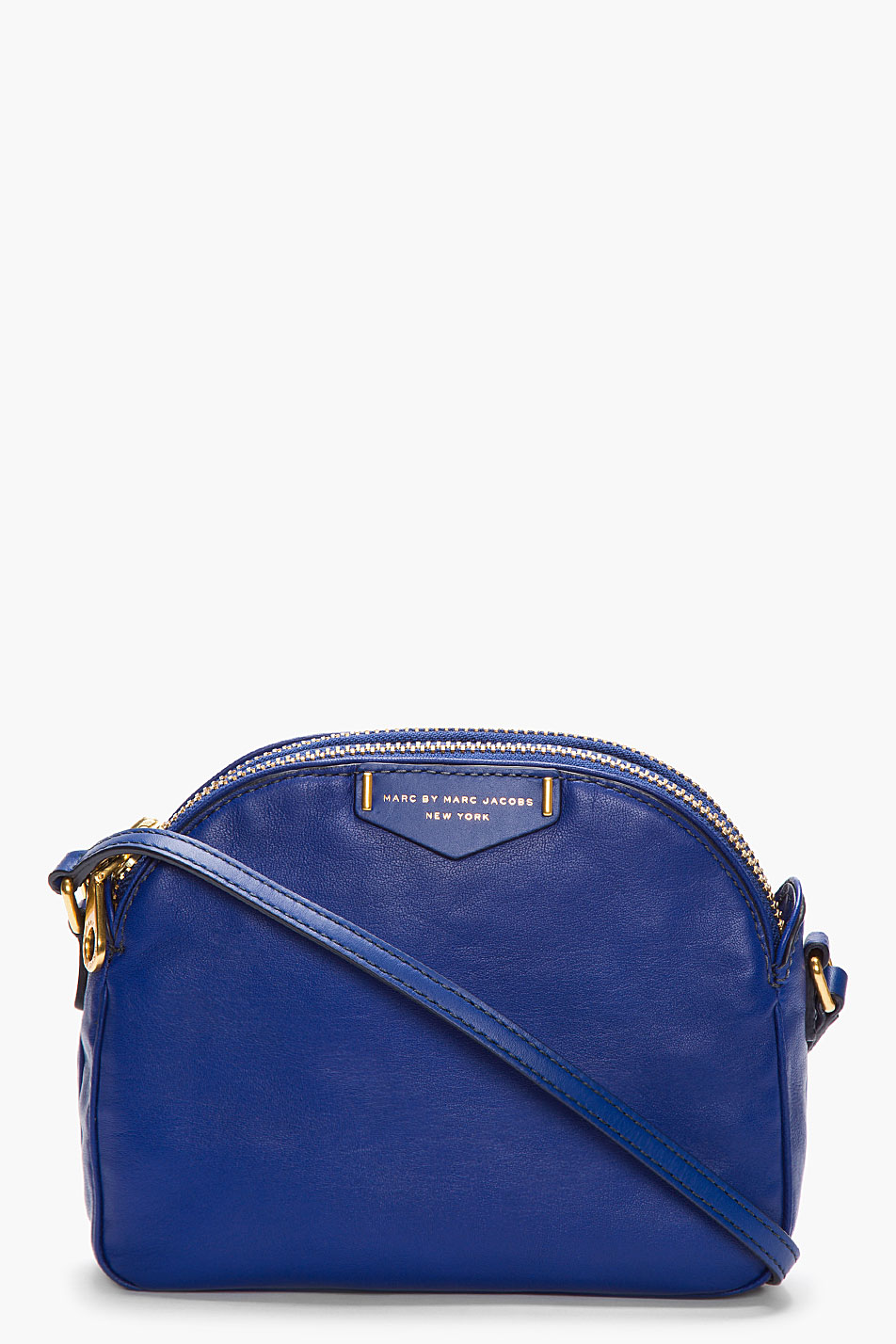 ... By Marc Jacobs Royal Blue Leather Downtown Lola Cross Body Bag in Blue