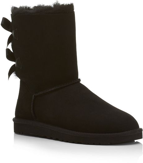 ugg black bailey bow boots
