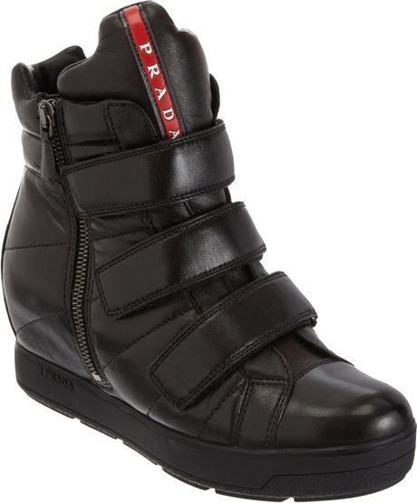 prada triple black runners