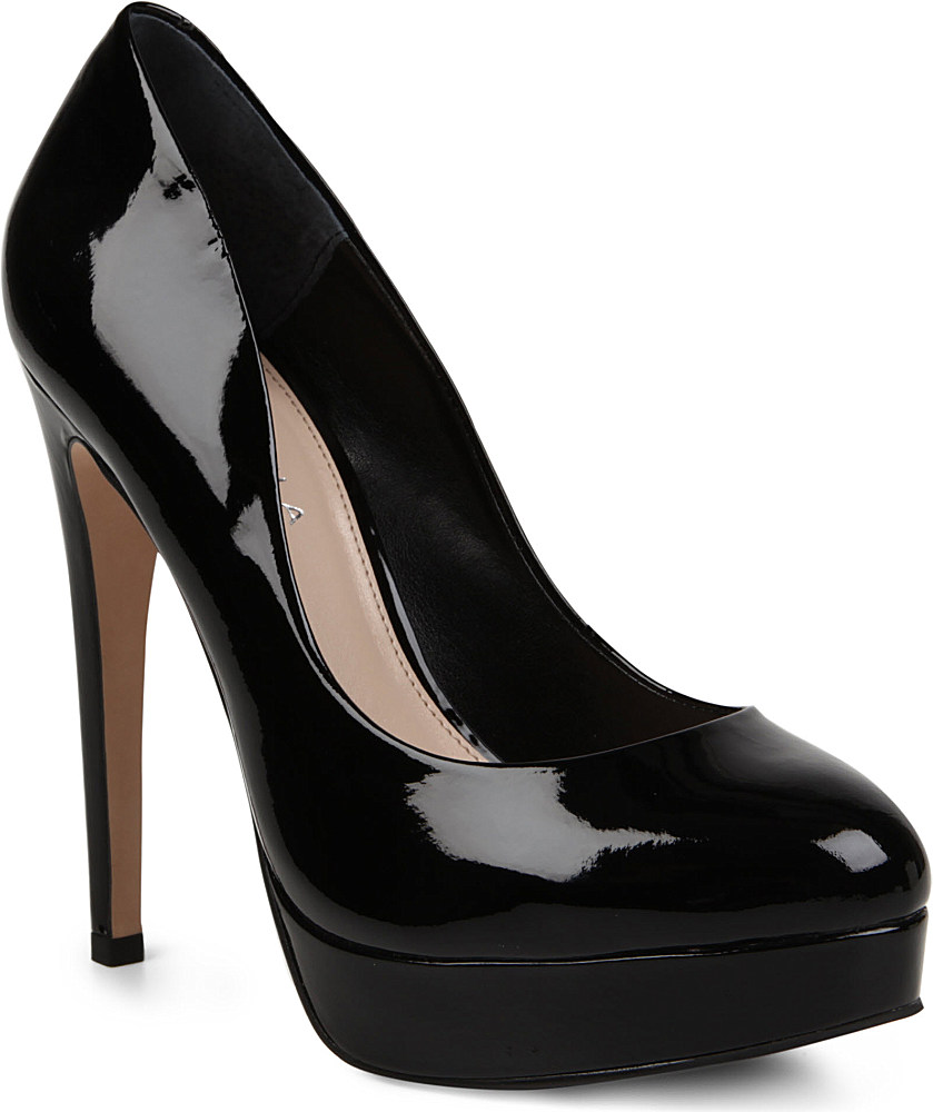 carvela black patent shoes