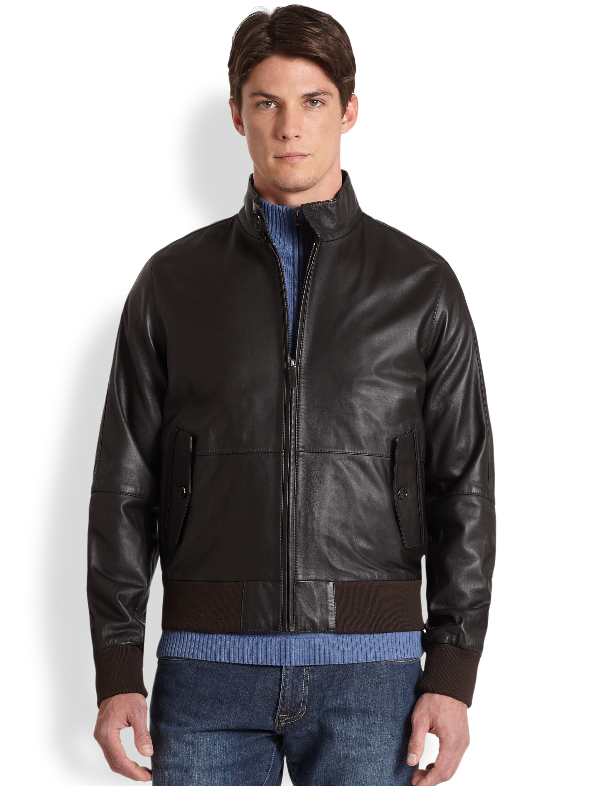 Similiar Men's Leather Bombers Jackets Browns Keywords