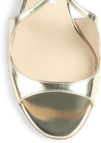 jimmy choo gold wedge sandals