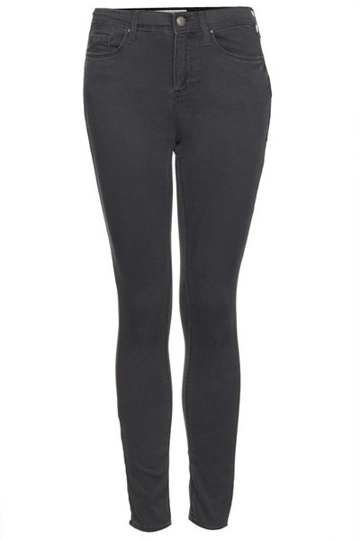 gray moto jeans