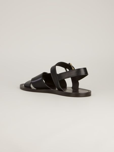 Lanvin Lanvin Roman Sandals in Black for Men | Lyst