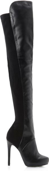 Steve Madden Powerr Thigh High Stiletto Boots in Black | Lyst