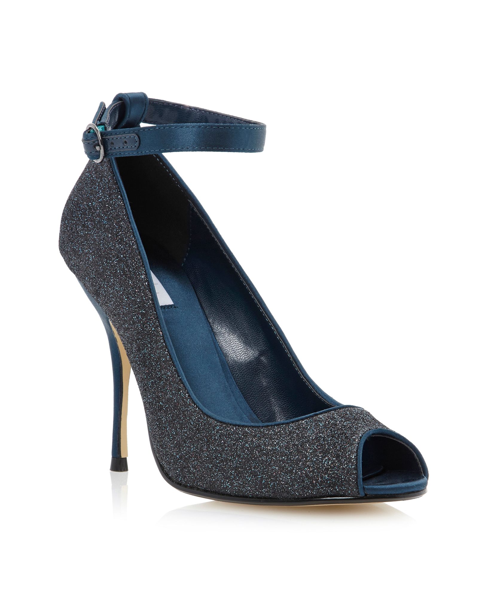 Untold Debonaire Ankle Strap Court Shoes in Blue (Teal) Lyst