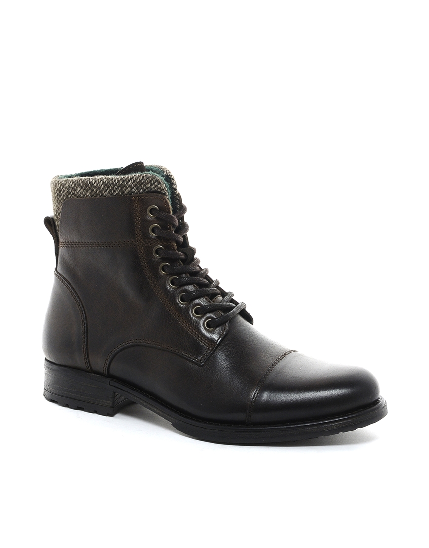 Aldo Timo Leather Boots in Brown for Men | Lyst