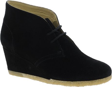 clarks wedge boots