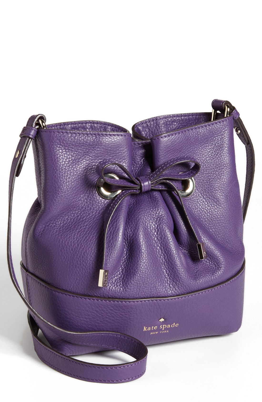 Kate Spade West Valley Small Valentine Leather Bucket Bag in Purple | Lyst