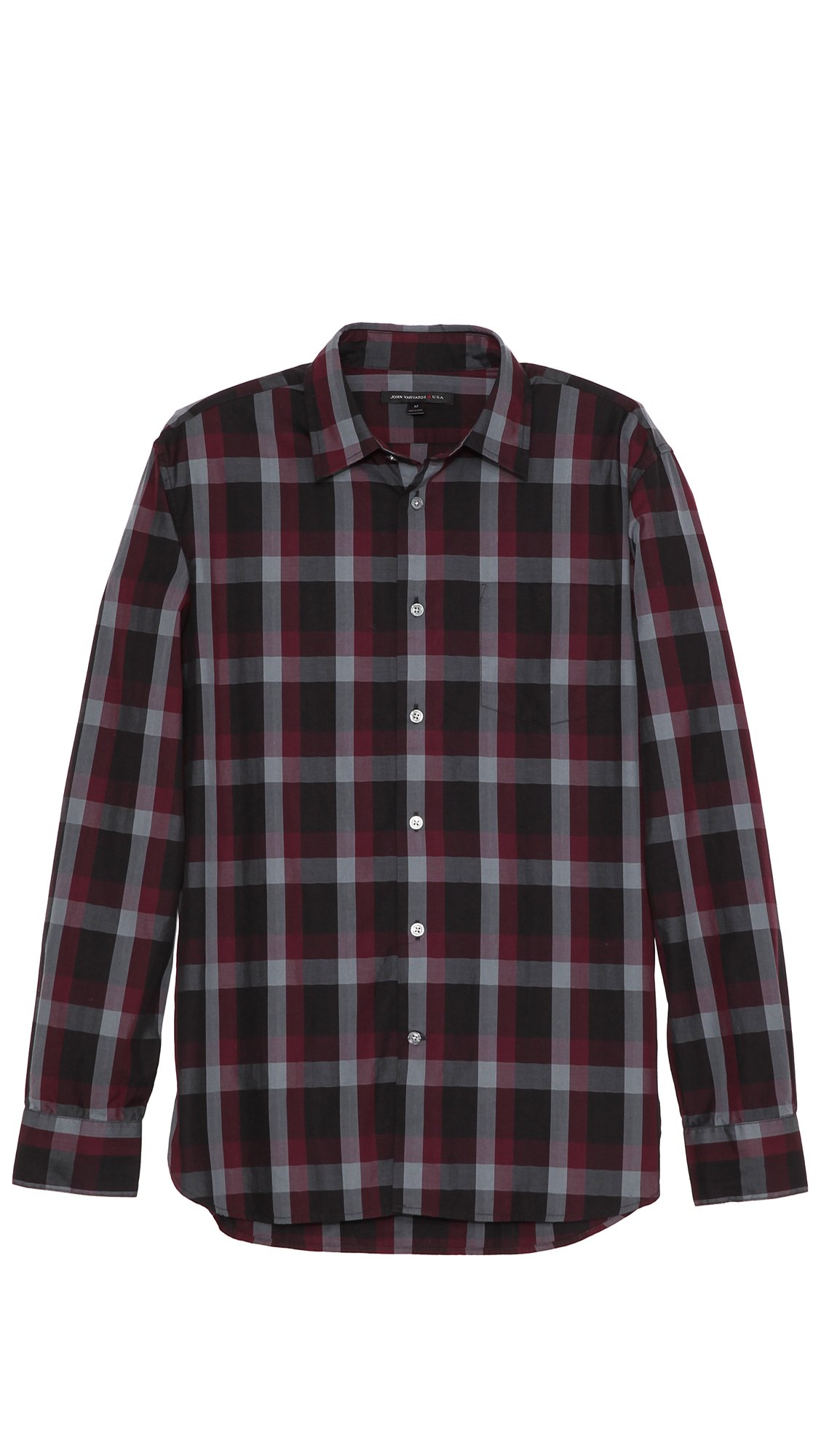 john varvatos plaid shirt