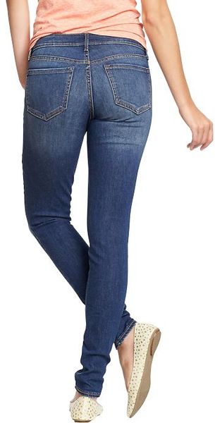 Old Navy The Rockstar Super Skinny Jeans in Blue (Dark Crystal) | Lyst